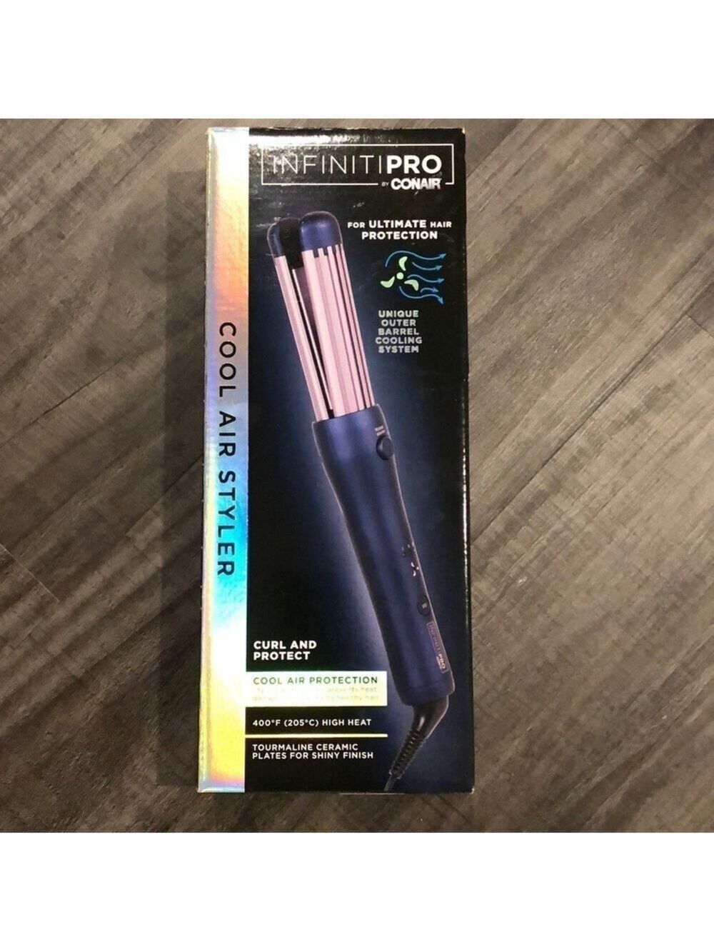 Conair InfinitiPRO Cool Air Styler Curling Iron – Tourmaline Ceramic – 400°F